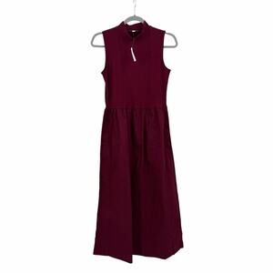 J Crew mockneck knit mixed-media dress Size S